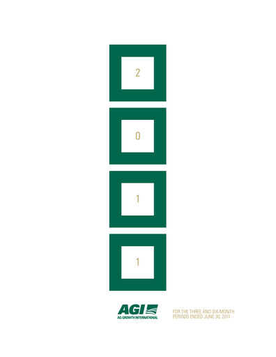 Thumbnail Ag Growth International Quarterly Report 2011-q2