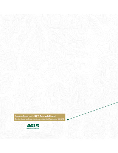Thumbnail Ag Growth International Quarterly Report 2013-q3
