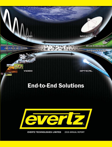 Miniature Evertz Technologies Rapport annuel 2010