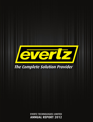 Miniature Evertz Technologies Rapport annuel 2012