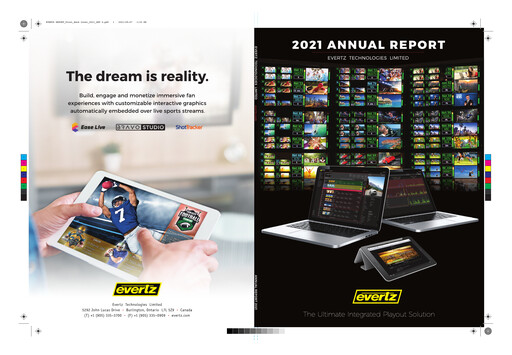 Miniature Evertz Technologies Rapport annuel 2021