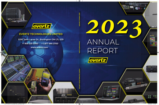 Miniature Evertz Technologies Rapport annuel 2023