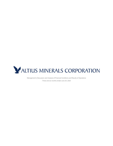 Thumbnail Altius Minerals Quarterly Report 2020-q2