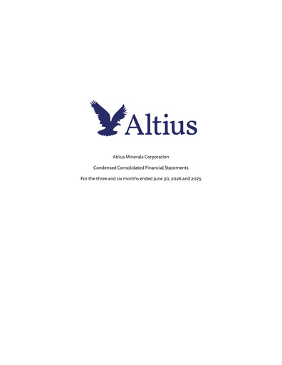 Vorschaubild Altius Minerals Quartalsbericht 2026-q2