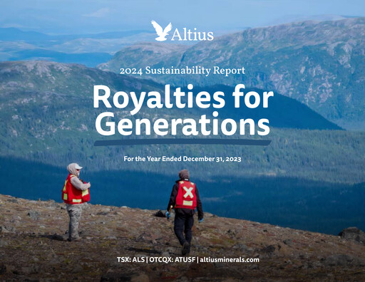 Thumbnail Altius Minerals Sustainability Report 2024