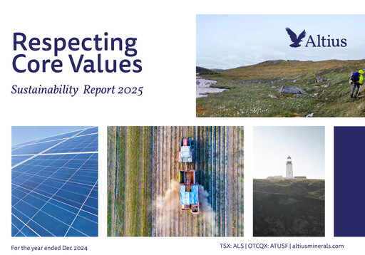 Thumbnail Altius Minerals Sustainability Report 2025