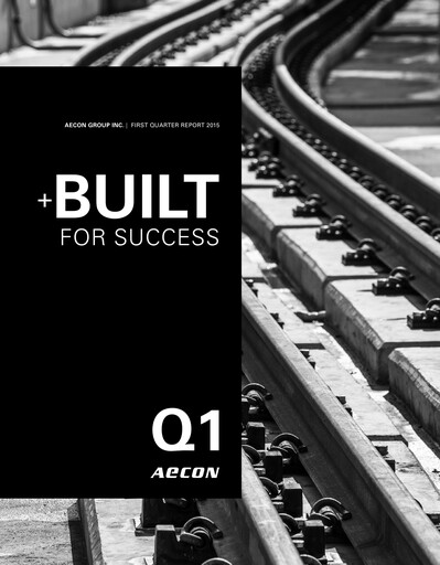 Thumbnail Aecon Group Quarterly Report 2015-q1