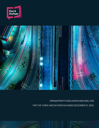 Thumbnail Dye & Durham Quarterly Report 2025-q2