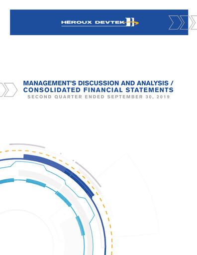 Vorschaubild Héroux-Devtek Quartalsbericht 2020-q2