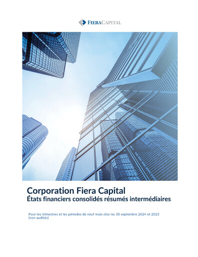 Thumbnail Fiera Capital Financial Statement 2024-q3