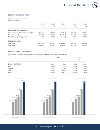 Thumbnail Senvest Capital Annual Report 2017