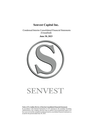 Thumbnail Senvest Capital Quarterly Report 2023-q2