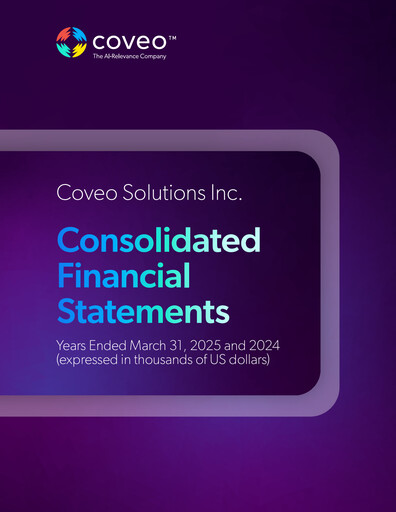 Thumbnail Coveo Solutions Financial Statement fy2025