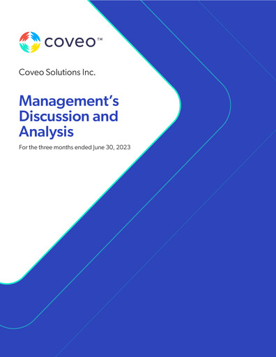 Thumbnail Coveo Solutions Quarterly Report fy2024-q1