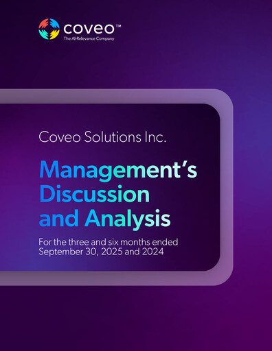 Thumbnail Coveo Solutions Quarterly Report fy2026-q2