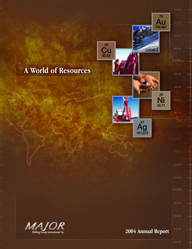 Thumbnail Major Drilling Group International Annual Report 2004