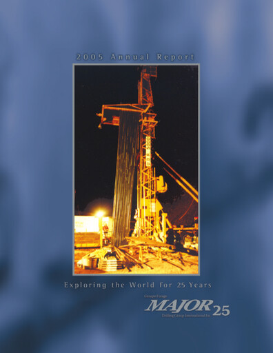 Thumbnail Major Drilling Group International Annual Report 2005