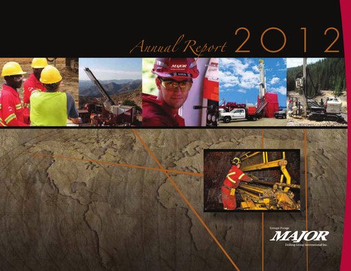 Thumbnail Major Drilling Group International Annual Report 2012