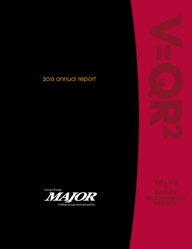 Thumbnail Major Drilling Group International Annual Report 2013