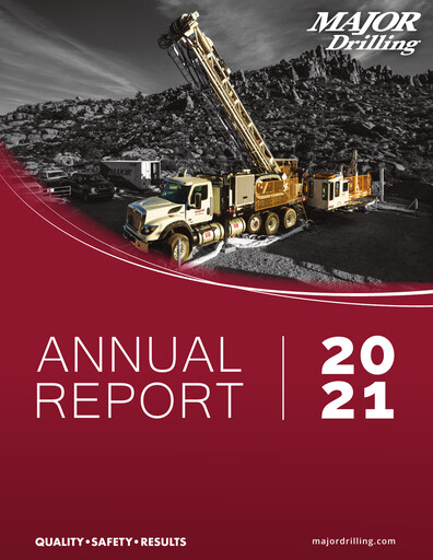 Thumbnail Major Drilling Group International Annual Report 2021