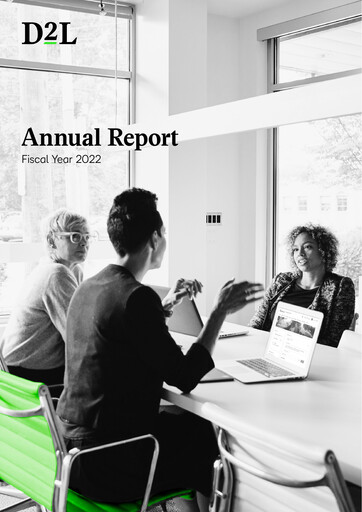 Thumbnail D2L Inc. Annual Report fy2022