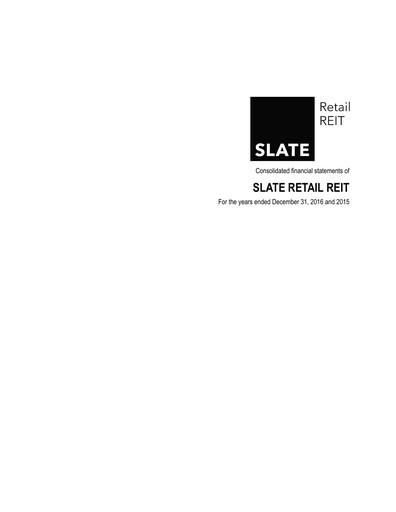 Thumbnail Slate Grocery REIT Financial Statement 2016