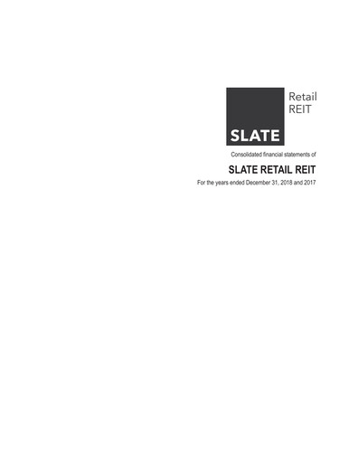Thumbnail Slate Grocery REIT Financial Statement 2018