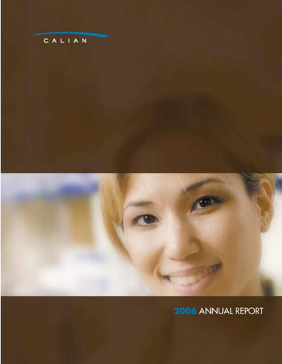 Thumbnail Calian Group Annual Report 2006