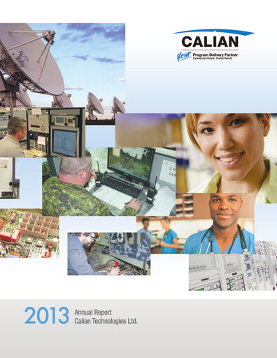 Thumbnail Calian Group Annual Report 2013