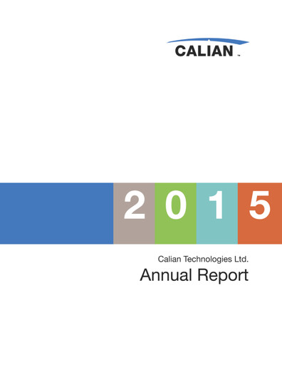 Thumbnail Calian Group Annual Report 2015