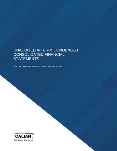 Thumbnail Calian Group Quarterly Report 2023-q3