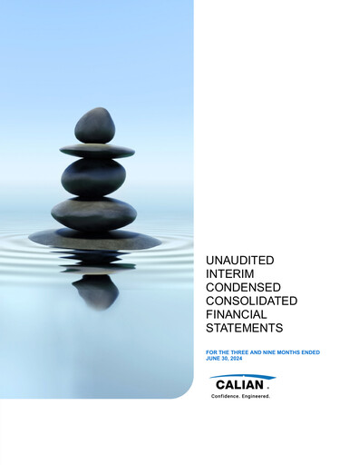 Thumbnail Calian Group Quarterly Report 2024-q3
