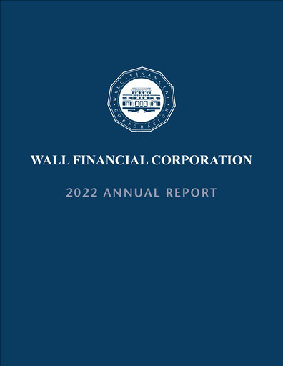 Thumbnail Wall Financial Corporation Annual Report 2022