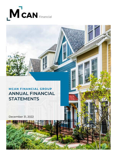 Vorschaubild MCAN Mortgage Corporation Finanzmitteilung 2022