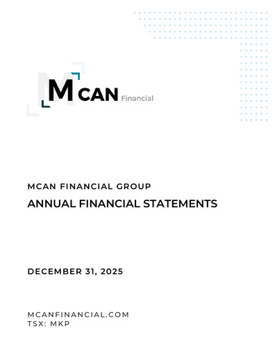 Vorschaubild MCAN Mortgage Corporation Finanzmitteilung 2025