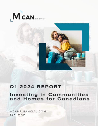 Miniature MCAN Mortgage Corporation Rapport trimestriel 2024-q1