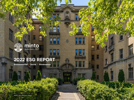 Miniature Minto Apartment Real Estate Investment Trust Rapport ESG 2022