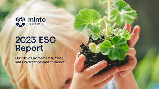 Miniature Minto Apartment Real Estate Investment Trust Rapport ESG 2023