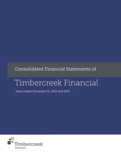 Thumbnail Timbercreek Financial Financial Statement 2016