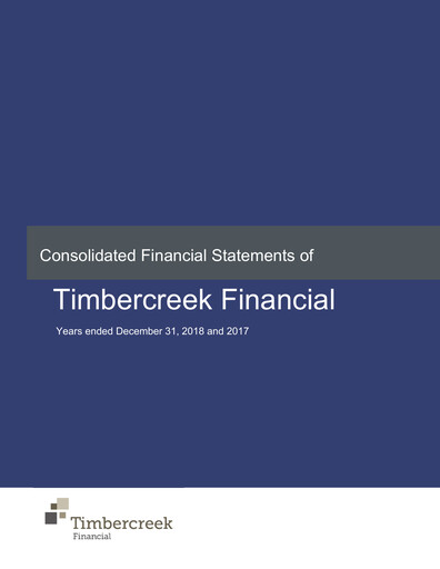 Thumbnail Timbercreek Financial Financial Statement 2018