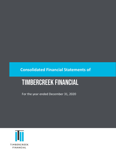 Thumbnail Timbercreek Financial Financial Statement 2020