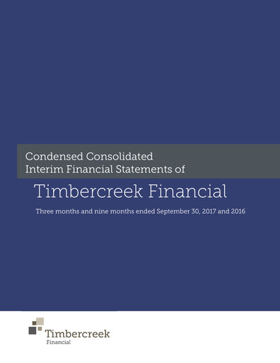 Vorschaubild Timbercreek Financial Quartalsbericht 2017-q3