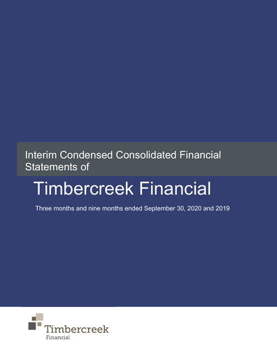 Vorschaubild Timbercreek Financial Quartalsbericht 2020-q3