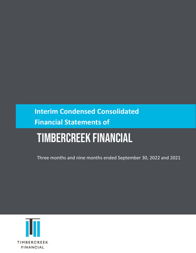 Thumbnail Timbercreek Financial Quarterly Report 2022-q3