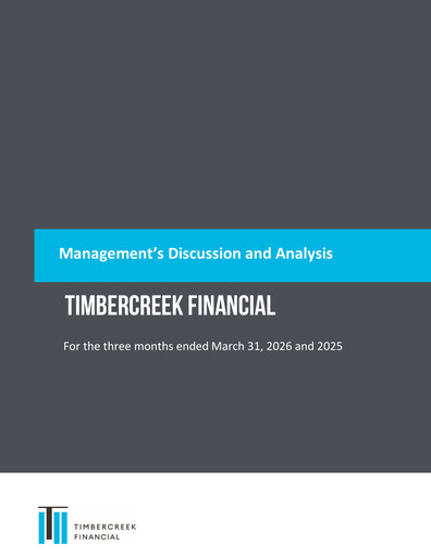Miniature Timbercreek Financial Rapport trimestriel 2026-q1