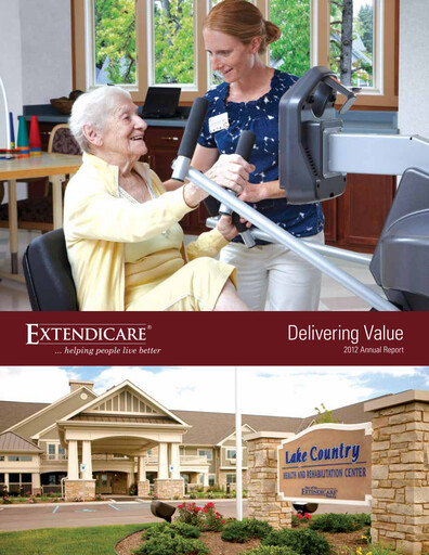 Thumbnail Extendicare Annual Report 2012