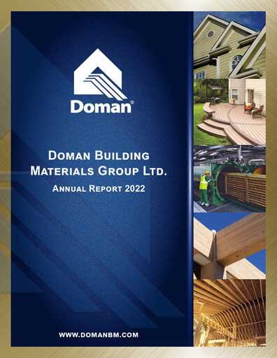 Miniature Doman Building Materials Group Rapport annuel 2022