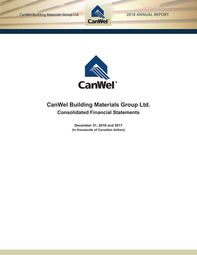 Thumbnail Doman Building Materials Group Financial Statement 2018