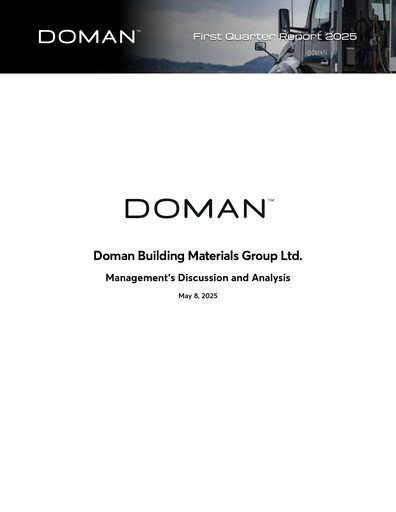 Thumbnail Doman Building Materials Group Quarterly Report 2025-q1