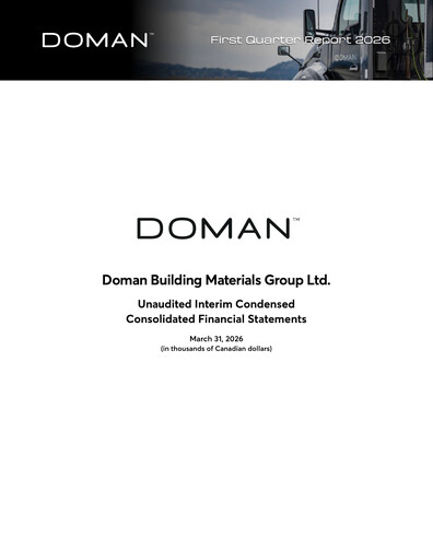 Thumbnail Doman Building Materials Group Quarterly Report 2026-q1
